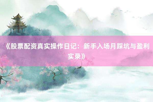 《股票配资真实操作日记：新手入场月踩坑与盈利实录》