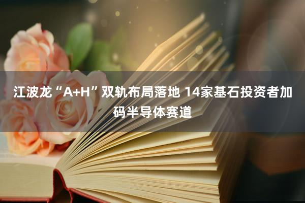 江波龙“A+H”双轨布局落地 14家基石投资者加码半导体赛道
