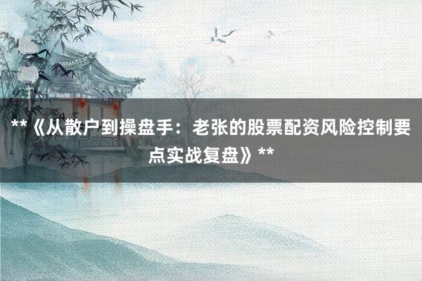 **《从散户到操盘手：老张的股票配资风险控制要点实战复盘》**
